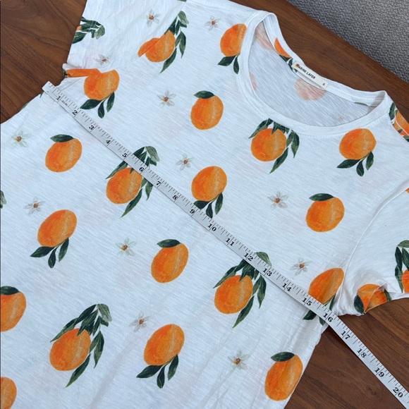 Marine Layer Swing Crew Tee Orange 🍊 Print Size Small - Picture 6 of 6